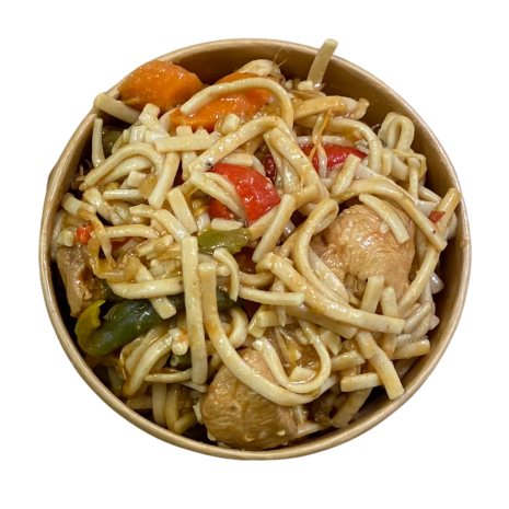 Roerbak-mie met kip