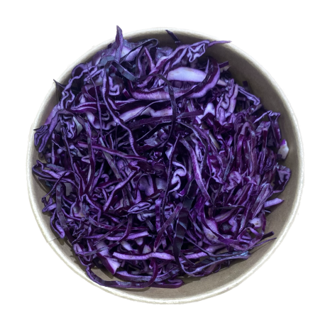 Rodekool gesneden